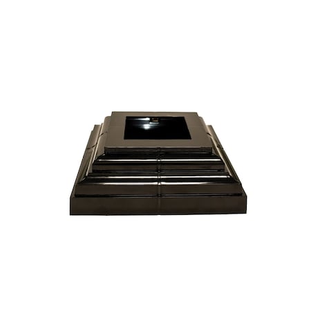 Nuvo Iron BLACK PLASTIC DECORATIVE POST PLATE COVER UPPC